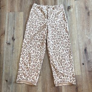 Free People Tan High Rise Jeans with Relaxed Fit